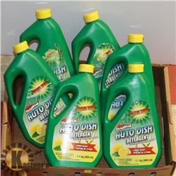 6 ULTRA TUFF AUTO DISH DETERGENT LEMON SCENT