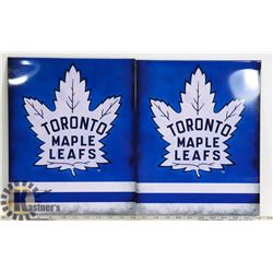 LOT OF 2 MAPLE LEAFS NHL METAL SIGNS