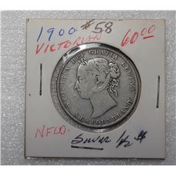 QUEEN VICTORIA 1900 NFLD 50 CENT