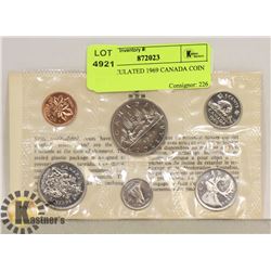 UNCIRCULATED 1969 CANADA COIN SET