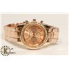 Image 1 : GENEVA ROSE GOLD COLORED WATCH.