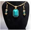 Image 1 : 6)  GOLD TONE SETTING WITH