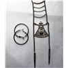 Image 1 : 20)  BRONZE COLORED EGYPTIAN THEMED