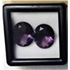 Image 1 : 13)  LOT OF 2 MATCHED, NATURAL OVAL