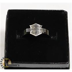 STAINLESS STEEL HARLEY DAVIDSON MOTORCYCLES LOGO