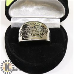 HARLEY DAVIDSON EAGLE LOGO RING SZ 11.5