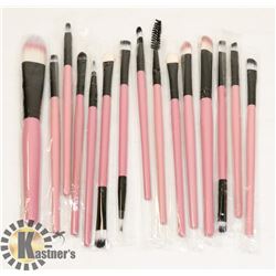 LOT OF 15 NEW PINK MAKEUP BRUSHES