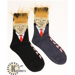 2 PAIRS OF DONALD TRUMP SOCKS