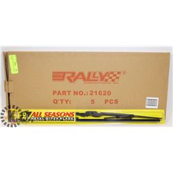 PACK OF 5 NEW RALLY 20" WIPER BLADES