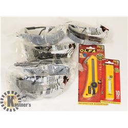 BOX WITH NEW OLFA KNIFE W/REPLACEMENT BLADES