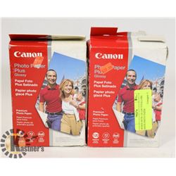 2 BOXES WITH 120 (240 TOTAL) 4X6 CANON PHOTO PAPER