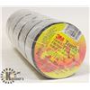 Image 1 : ROLL WITH 5 ROLLS OF EXTRA THICK BLACK TAPE