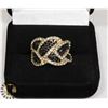 Image 1 : NEW GOLD PLATED RING SZ 6