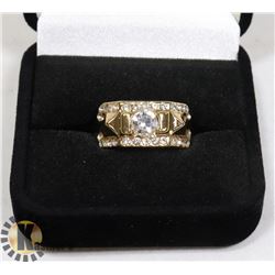 NEW GOLD PLATED RING SZ 8