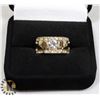 Image 1 : NEW GOLD PLATED RING SZ 8