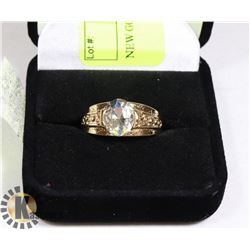 NEW GOLD PLATED RING SZ 9