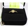 Image 1 : NEW GOLD PLATED RING SZ 6
