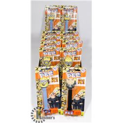 CASE OF 12 DESPICABLE ME PEZ DISPENSERS W/PEZ