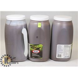 LOT OF 3 KRAFT BALSAMIC VINAIGRETTE 3.78 L
