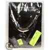 Image 1 : NEW BLACK & SILVER NECKLACE & EARRING