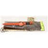 Image 1 : OPALY ORANGE LEATHER BAND,