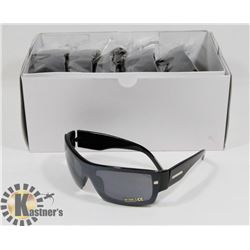 BOX OF BLACK DESIGNER SUNGLASSES