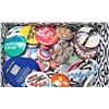 Image 1 : 2)  LOT OF DOZENS OF PIN BACK BUTTONS