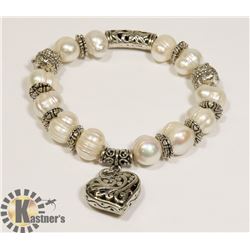 #86-FRESH WATER PEARL BRACELET 10-11mm/7.5"