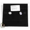 Image 1 : #51-MOON STONE STUD EARRINGS