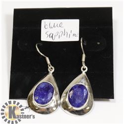 #56-BLUE SAPPHIRE DANGLING EARRINGS