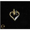 Image 1 : #47-DARK BLUE TOPAZ & CZ PENDANT