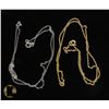 Image 1 : #12-STERLING SILVER NECKLACE 2PCS 18"