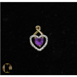 #30-AMETHYST & CZ PENDANT