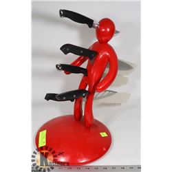 KNIFE HOLDER MAN WITH KNIVES