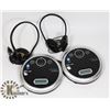 Image 1 : A PAIR OF INSIGNIA CD PLAYERS WITH HEADPHONES