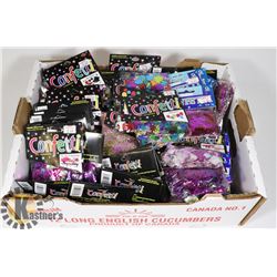 LOT OF ASSORTED PARTY CONFETTI