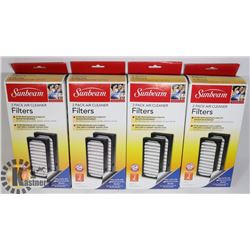 4 PACKS OF NEW SUNBEAM  AIR CLEANER FILTERS.