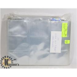 100 ULTRA PRO 9 POCKET SPORT CARD PAGES.