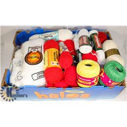 LOT OF ASSORTED YARN