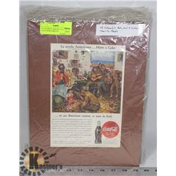 15 COLORFUL ADS INCL 5 COCA COLA FROM 1940S TO