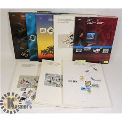 8 STAMP ANNUAL COLLECTION BOOKS DIFFERENT YEARS NO