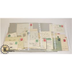 LARGE LOT OF GERMAN WW1 LETTERS W/ STAMPS