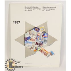 1987  ANNUAL COLLECTION WITH STAMPS