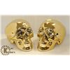 Image 1 : LOT OF TWO NEW! SKULL SHAPED COIN BANKS