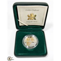 2013 50 CENT GOLDEN DAFFODIL STERLING SILVER COIN