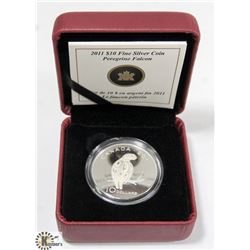 2010 $10 PEREGRINE FALCON .9999 FINE SILVER COIN