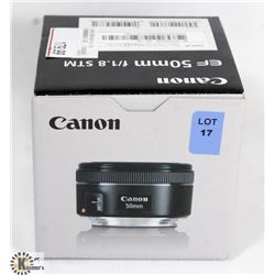NEW CANON EF50MM CAMERA LENS.