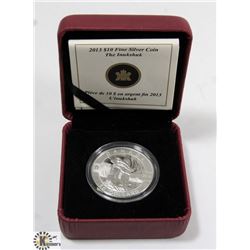 2013 $10 INUKSHUK .9999 FINE SILVER COIN