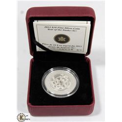 2013 $10 YEAR OF THE SNAKE .9999 FINE SILVER COIN