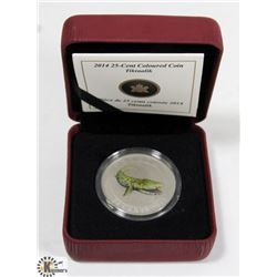 2014 COLORED 25 CENT TIKTAALIK COIN